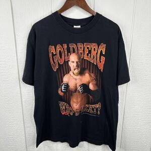 Vintage 90’s WCW Goldberg “Black” Graphic Tee Size XL